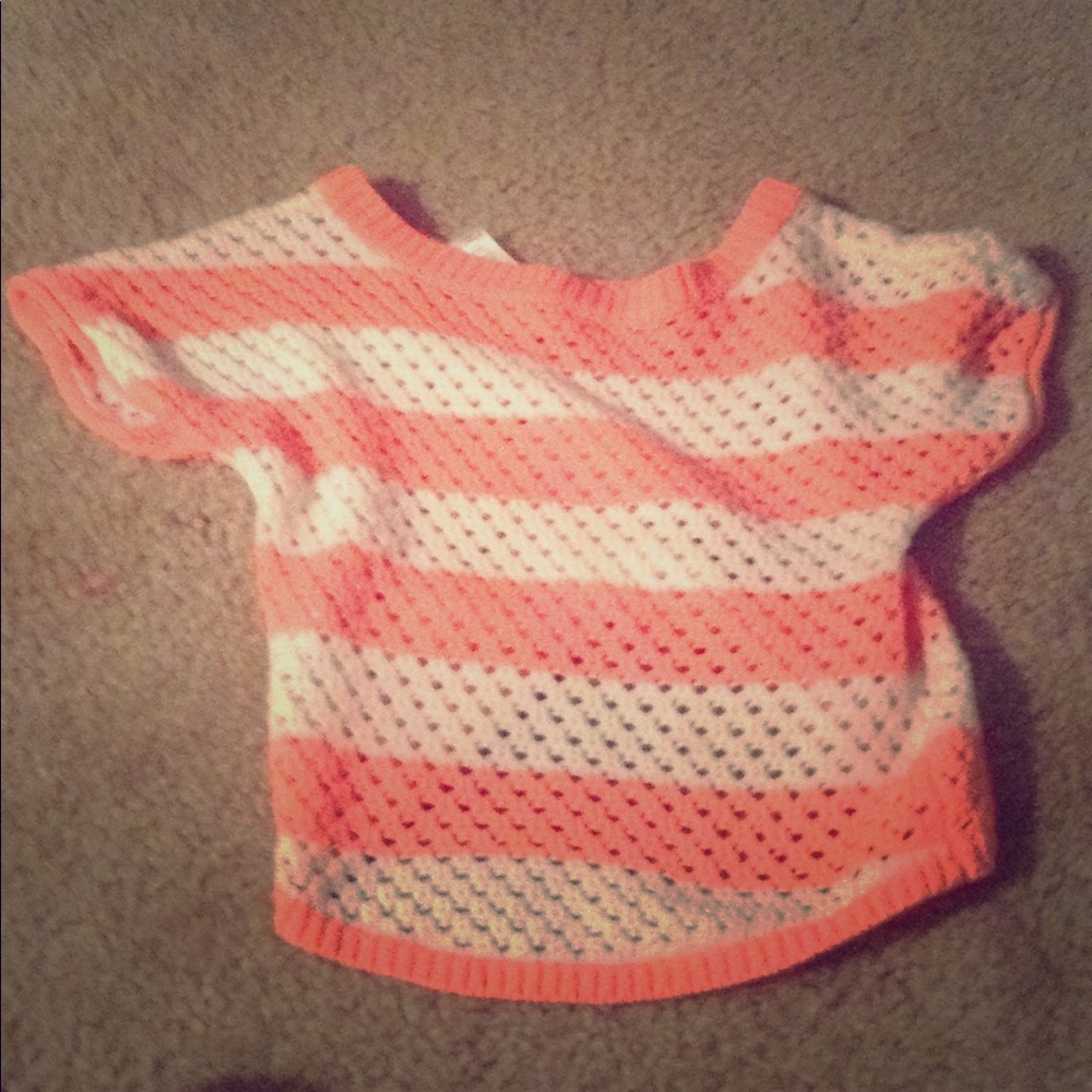 Striped pink and white shirt